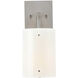 Textured Glass 1 Light 5.8 inch Beige Silver Indoor Sconce Wall Light in Metallic Beige Silver, Ivory Wisp